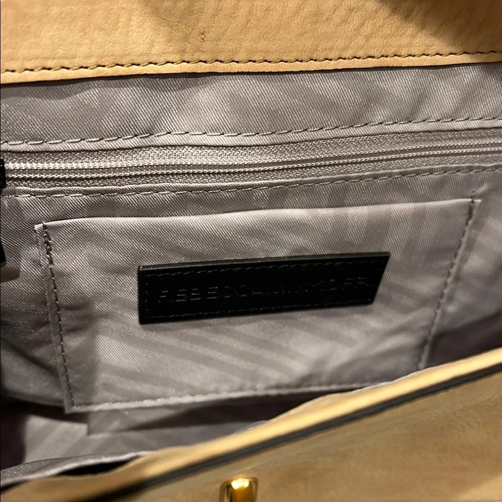 Rebecca Minkoff Love Crossbody Tan Quilted Shoulder Bag - Picture 3 of 5